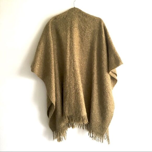 Careta France Mohair Wrap Shawl Cardigan Green One Size - Picture 3 of 6